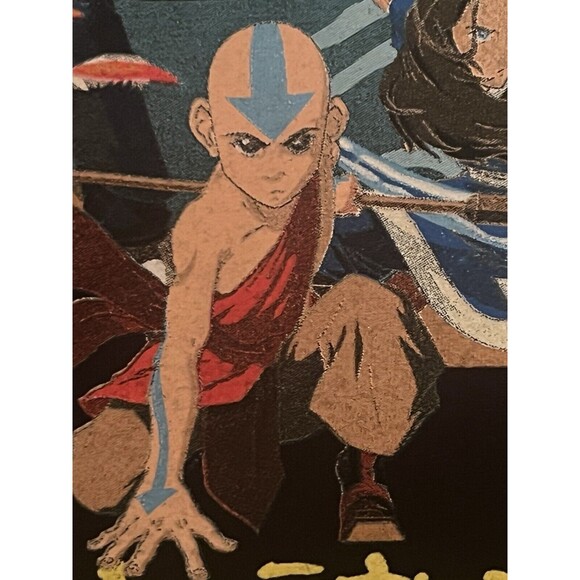 Avatar The Last Airbender Katara Black Anime Graphic T-Shirt Men's Large New NWT - Picture 4 of 8